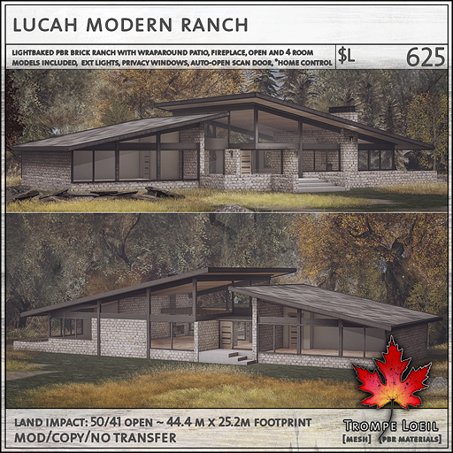 Trompe Loeil - Lucah Modern Ranch [mesh]