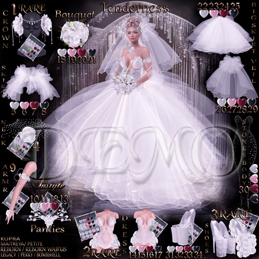 InStyle Wedding Dress "Tenderness"~ FATPACK~DEMO