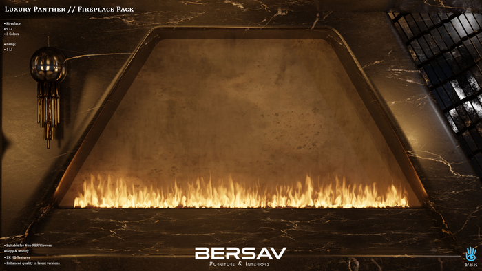 [Bersav] Luxury Panther // Fireplace [Add]