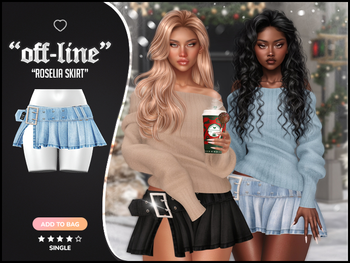 "Off-Line" x "Roselia" Skirt / Light