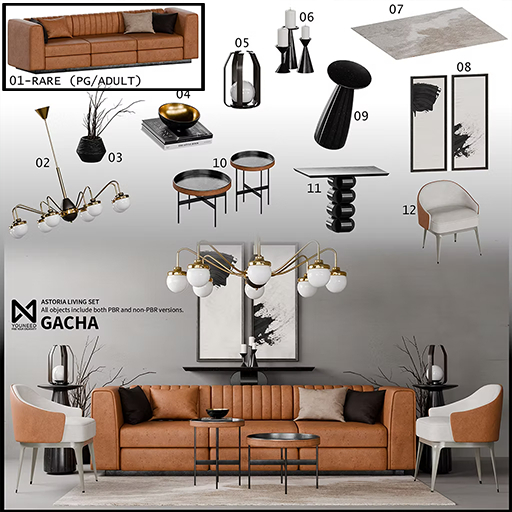 1. .:YN:. Astoria sofa RARE