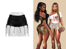 [Brior] Patti Lace Up Shorts - (Black)
