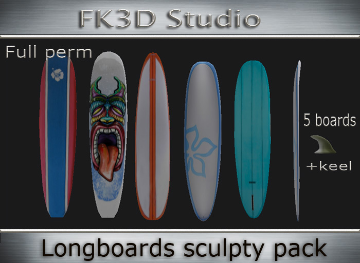 FK3d -Longboards sculpty pack - Builder's kit