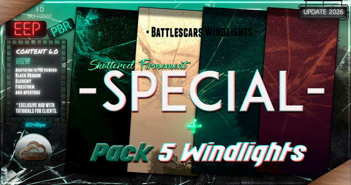- BATTLESCARS WINDLIGHTS - SPECIAL - SHATTERED FIRMAMENT 6.0 (EEP / PBR)