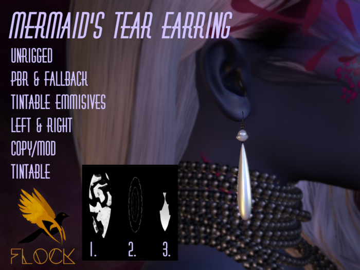 [FLOCK] - Mermaid's Tear Earring