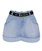 The Annex - Tracy Jean Shorts - Denim 2