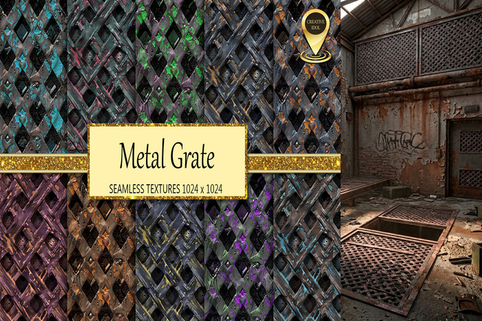 Metal Grate Seamless Textures