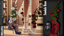 *BRILLANCIA: ROSE  SANDALS /red  /