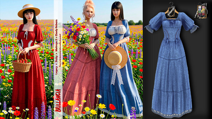 *Brillancia -Dress Emma  /blue