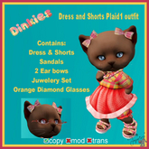 *JAS* Dinkies Plaid1 Dress Shorts Outfit