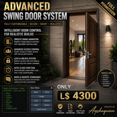 Advanced Interactive Swing Door System with Access Control & Auto-Close