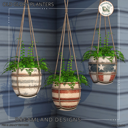 DD Old Glory Planters