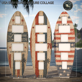DD USA Surfboard Picture Collage