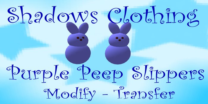 Shadows Purple Peeps Slipper
