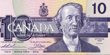 Canadian 1986 10$ Bill