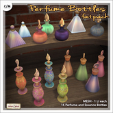 [V/W] Perfumes Bottles Fatpack - 16 elegant flacons for essences and scents - Medieval Fantasy / Vintage