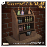 [V/W] Essential Oils Shelf - PLUS -  Medieval Fantasy / Vintage Oils & Essences Bottles Display