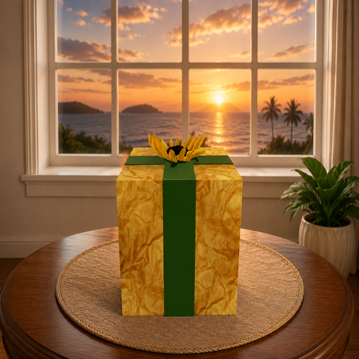 Flower Gift Box - Yellow * Transfer as Gift