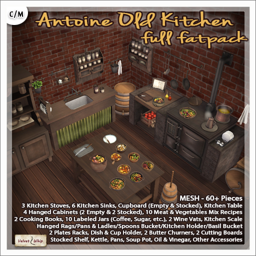 [V/W] Antoine Old Kitchen Full Fatpack - 60+ Items - Complete Vintage Cuisine Set