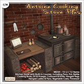 [V/W] Antoine Cooking Stove Plus - Vintage Cooking Stove with  Built-in Counter & Multiple Accessories