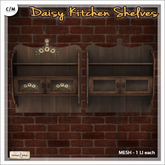 [V/W] Daisy Kitchen Shelves - 2 Styles Vintage Country Hanged Shelf Cabinets