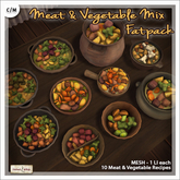 [V/W] Meat and Vegetable Mix Fatpack - 10 different recipes in different containers