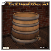 [V/W] Traditional Wine Vat - 2 sizes, 1 LI each