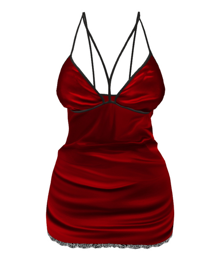 The Annex - Slip Dress v2 - Red
