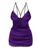 The Annex - Slip Dress v2 - Purple