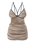 The Annex - Slip Dress v2 - Nude