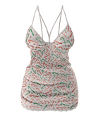 The Annex - Slip Dress v2 - Candy Canes