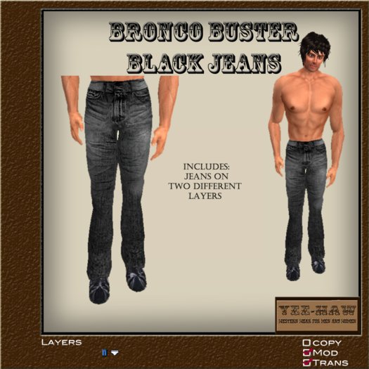 ::YeeHaw:: Bronco Buster~Black Jeans
