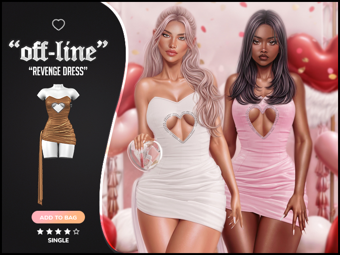 "Off-Line" x "Revenge" Dress / Nude 