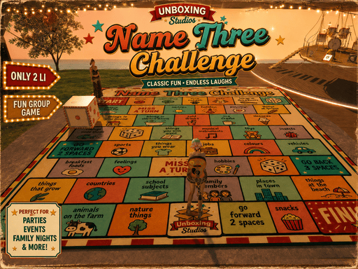 Name Three Challenge Board Game Set