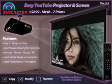 Easy YouTube Projector & Screen - BOXED