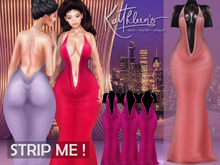 Kaithleen's Liquid Siren Gown - Sunset- Strip Me PBR · LaraX · PetiteX · Reborn · Legacy · Perky · NHumana · Waifu