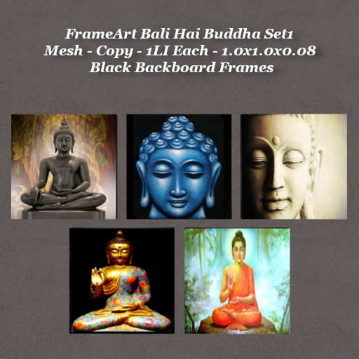 FrameArt Bali Hai Buddha Set1