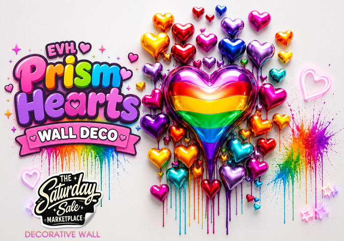 EVH Prism Heart Lips  WALL DECO
