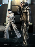 [Dope+Mercy]Void District Trousers"LEGACY"_White (ADD)