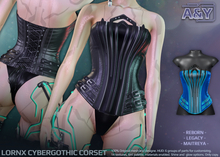 A&Y Lornx Cybergothic Corset - Blue