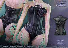A&Y Lornx Cybergothic Corset - Black