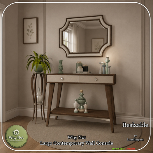 Why Not - Largo Contemporary Wall Console-Add Me