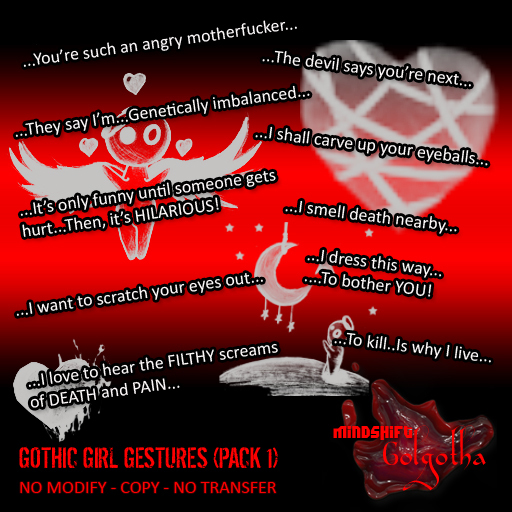 Mindshift - Gothic Girl Gestures (Pack 1)
