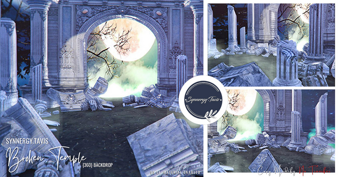 Synnergy// Broken Temple [360 Animated] Backdrop