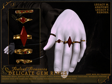 Tealeaf Treasures - Delicate Gem Rings