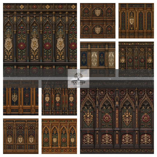 TB - ROYAL TUDOR ROSE WALLS PK 2