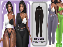 BODIED: Cakhez Leggings - Brown