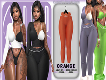 BODIED: Cakhez Leggings - Orange