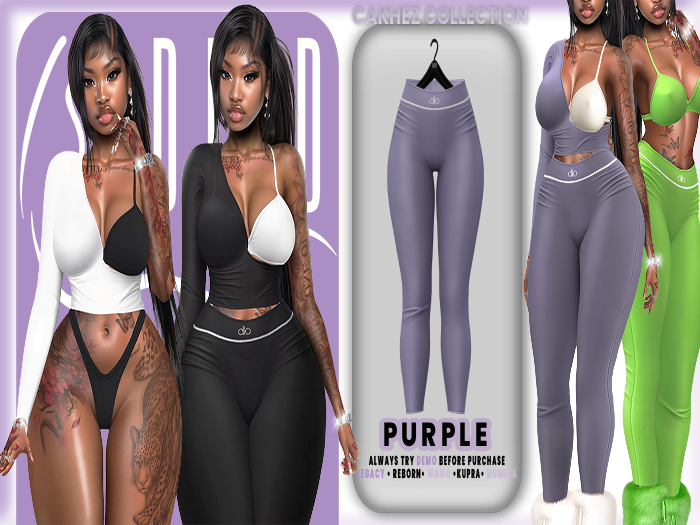 BODIED: Cakhez Leggings - Purple