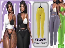 BODIED: Cakhez Leggings - Yellow